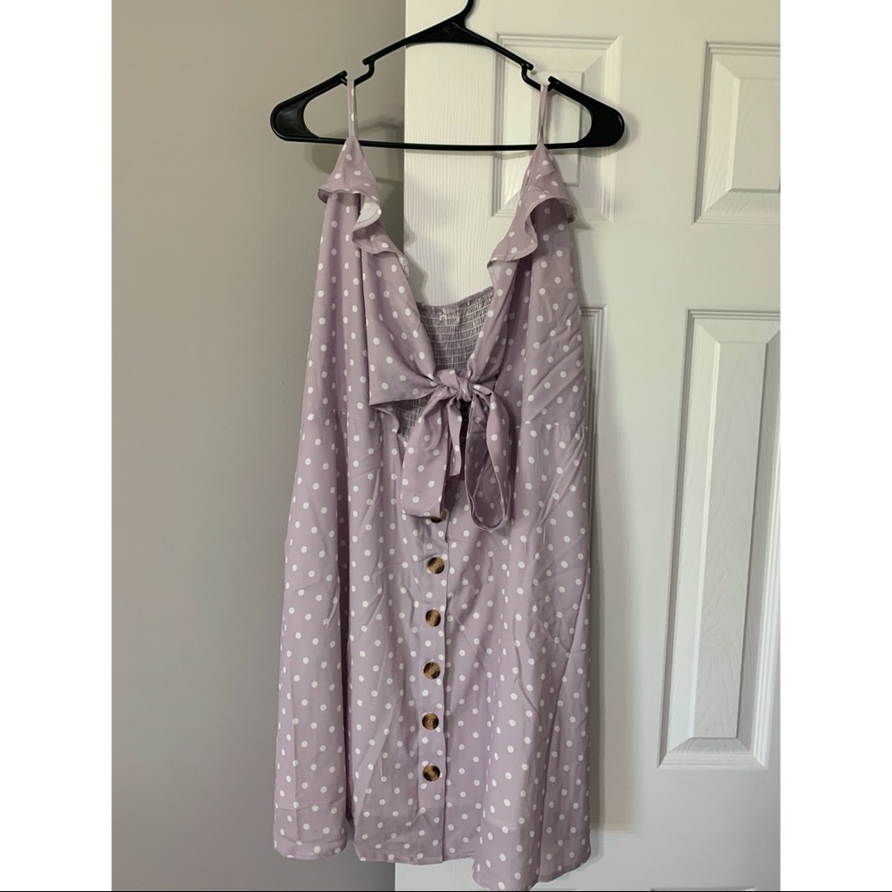 Shein Lilac Polka Dot Dress Size 4x